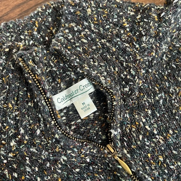 Coldwater Creek Multicolor Zip-Up Sweater - Picture 2 of 5